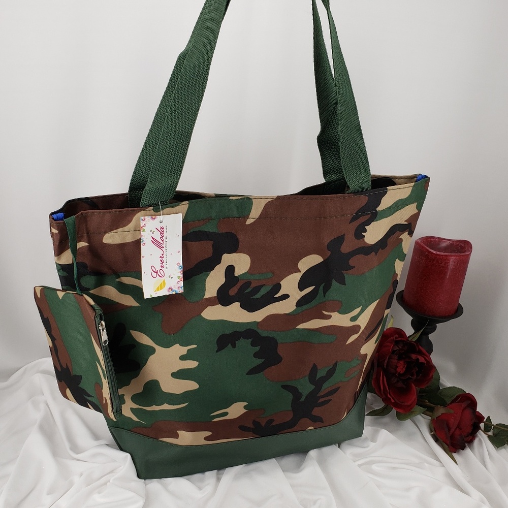 Canvas Camouflage Tote Bag - Picture 2 of 2
